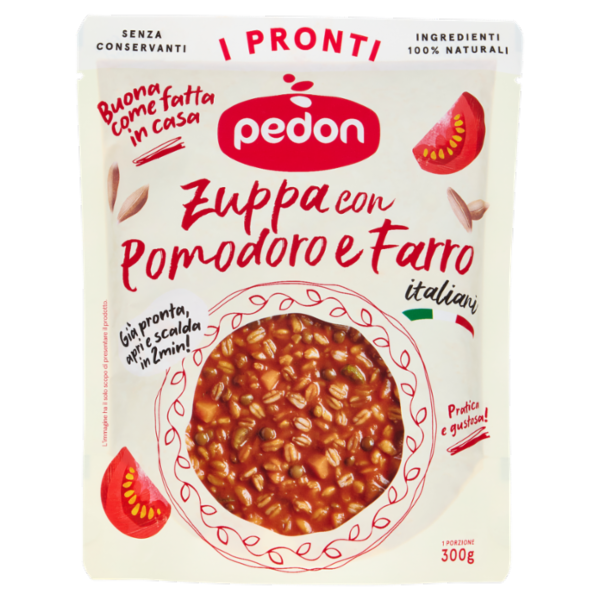 pedon I Pronti Zuppa con Pomodoro e Farro 300 g
