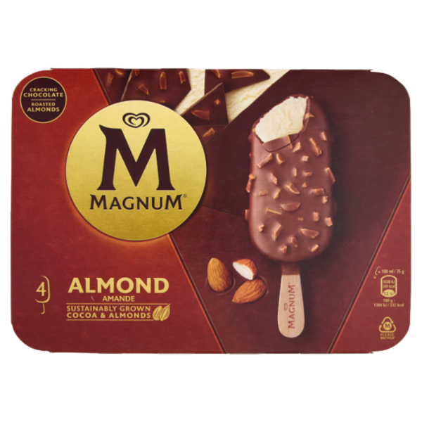 Magnum Almond 4 gelati 300 g