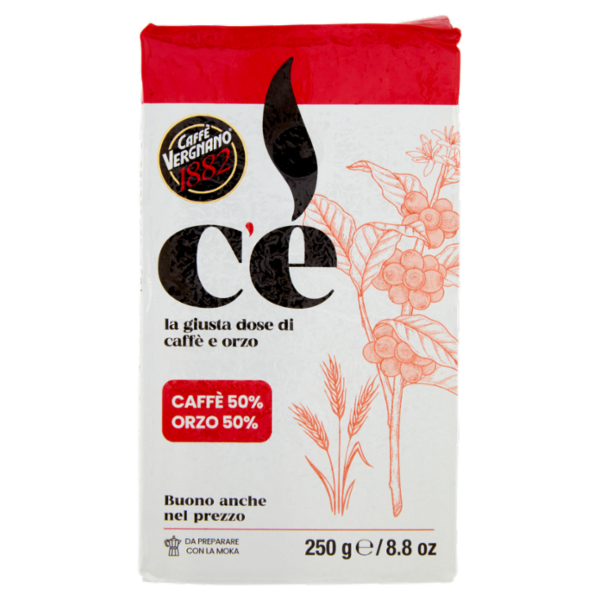Caffè Vergnano 1882 c'è Caffè 50% Orzo 50% 250 g