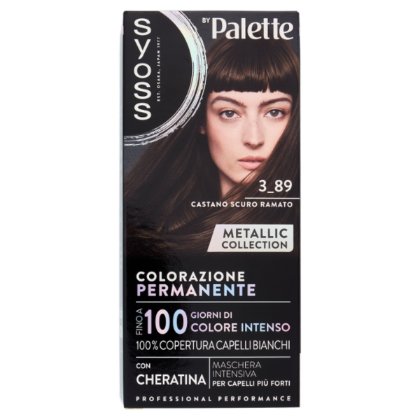 Syoss By Palette Colorazione Permanente 3_89 Castano Scuro Ramato