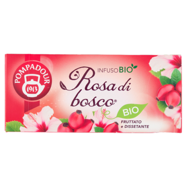 Pompadour Rosa di bosco Bio 18 x 3,2 g
