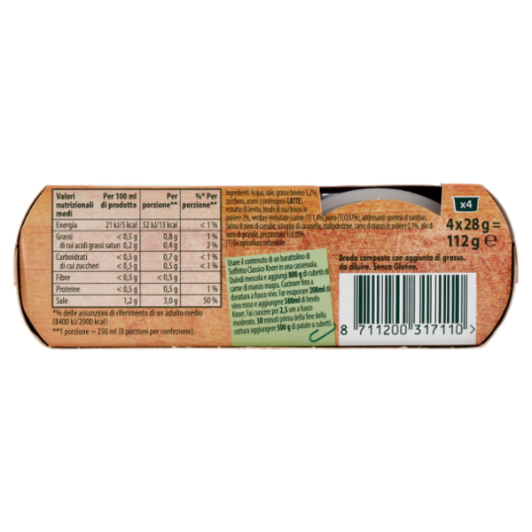 Knorr Cuore di Brodo Manzo 4 x 28 g