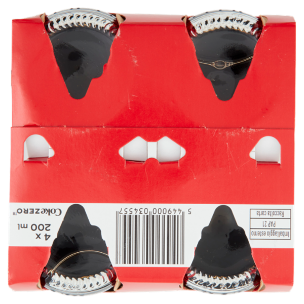 COCA-COLA Zero Zuccheri Vap 4 x 200 ml