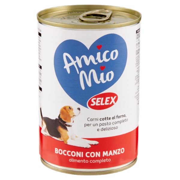Selex Amico Mio Cane Bocconi con Manzo 415 g