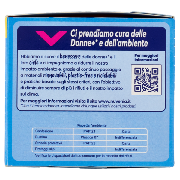 Nuvenia dailies V-Protection & Freshness Regular Proteggi Slip in Bustina 22 pz