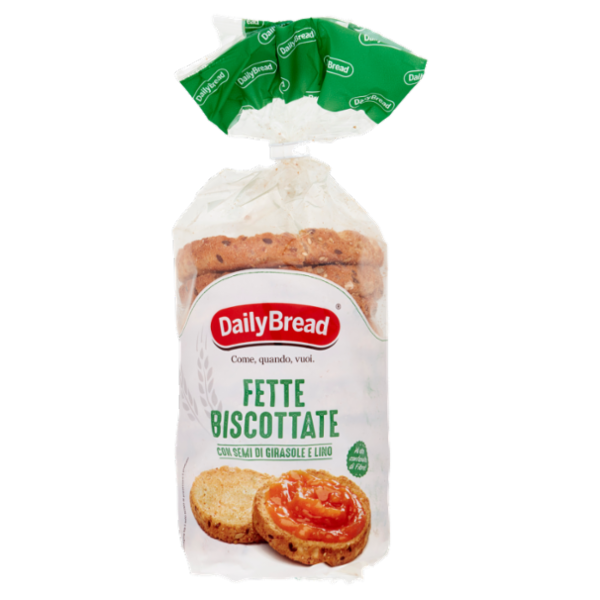 DailyBread Fette Biscottate con Semi di Girasole e Lino 160
