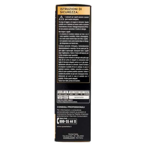 Syoss By Palette oleo intense Nero Intenso 1-10