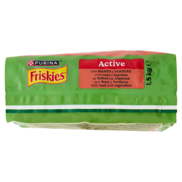 PURINA FRISKIES Active Manzo e Verdure 1,5kg