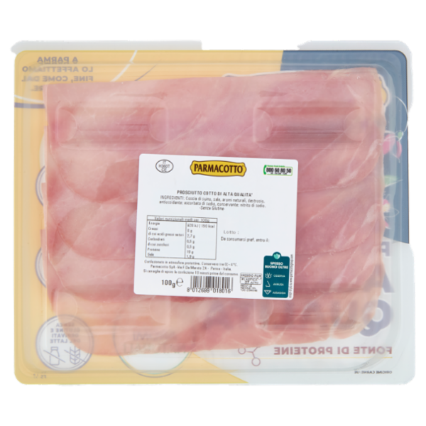 Parmacotto Prosciutto Cotto Alta Qualità 100 g