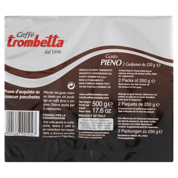 Caffè Trombetta Gusto pieno 2 x 250 g