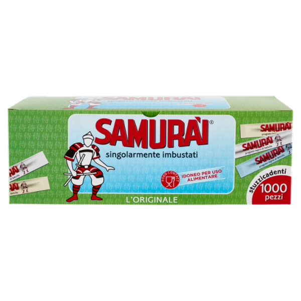 Samurài l'Originale stuzzicadenti singolarmente imbustati 1000 pz