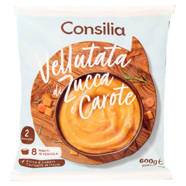 Consilia Vellutata di Zucca e Carote Surgelata 600 g