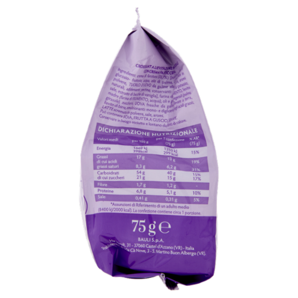 Bauli Mini Croissant Classico Crema con Vaniglia del Madagascar 75 g