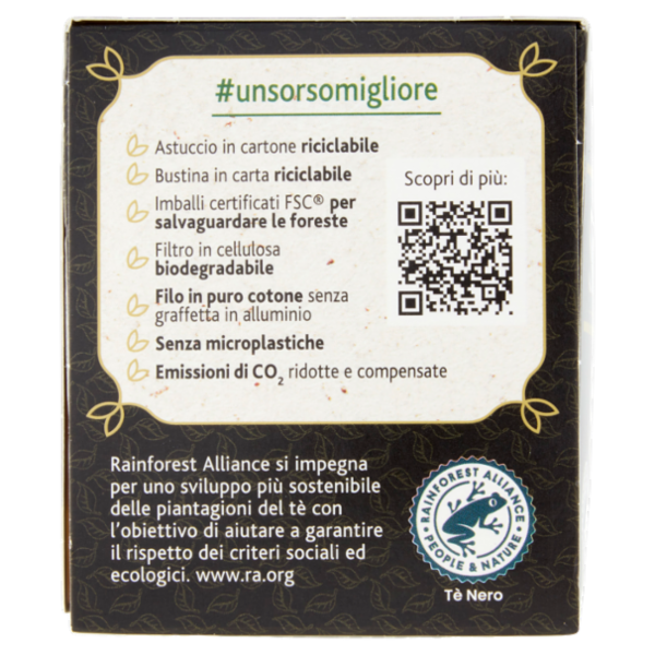 Sir Winston Tea Limone Italiano Tè Nero 20 x 1,75 g