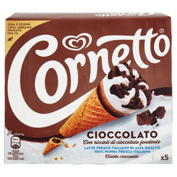 Cornetto Cioccolato 5 x 75 g
