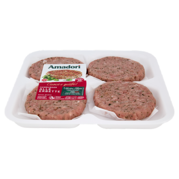 Amadori Hamburger alle Erbette 0,408 kg