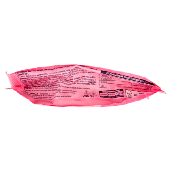 Giovanni Rana Giro d'Italia Ravioli con Gamberi, Mozzarella e Scorza di Limone di Sorrento IGP 250 g