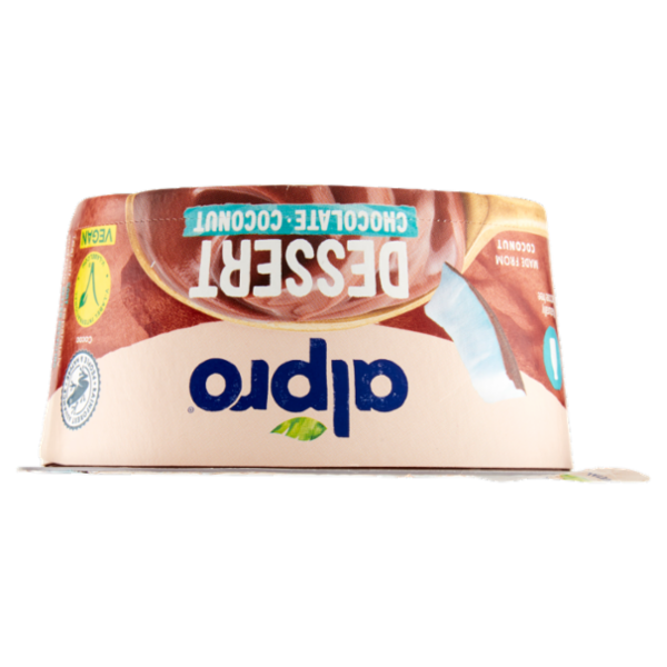 ALPRO Dessert Fresco 100% Vegetale, Gusto Cocco Cioccolato, Senza Lattosio, Senza Conservanti, 135g