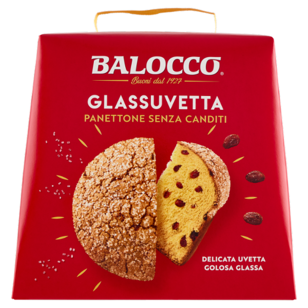 Balocco Glassuvetta Panettone Senza Canditi 750 g