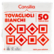 Consilia Tovaglioli 3 Veli 38x38 cm Bianchi 50 pezzi