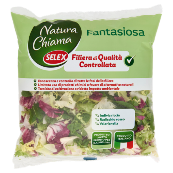 Selex Natura Chiama Insalata Fantasiosa Lavata e Pronta per il Consumo 200 g