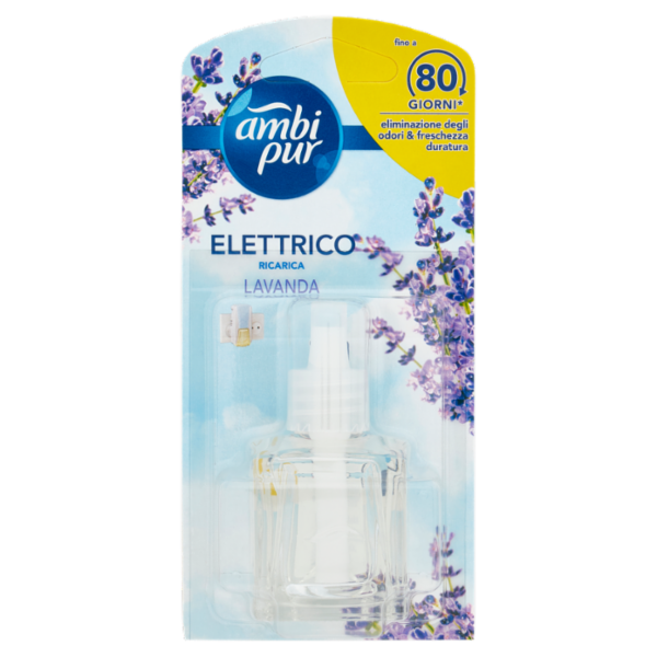 Ambi Pur Profumatore per Ambienti Elettrico, Deodorante, Lavanda, Ricarica 20ml