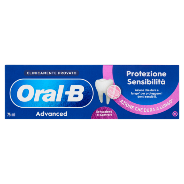 Oral-B Advanced Dentifricio Protezione Sensibilità Sensazione di Comfort 75 ml
