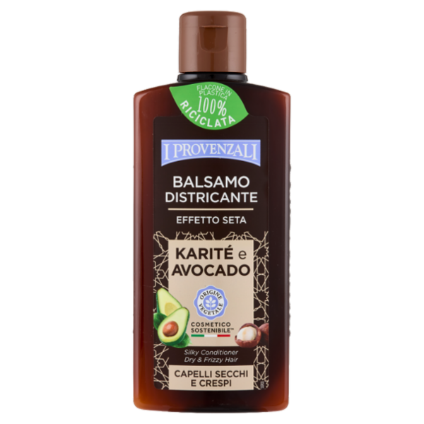 I Provenzali Balsamo Districante Effetto Seta Karité e Avocado Capelli Secchi e Crespi 200 ml