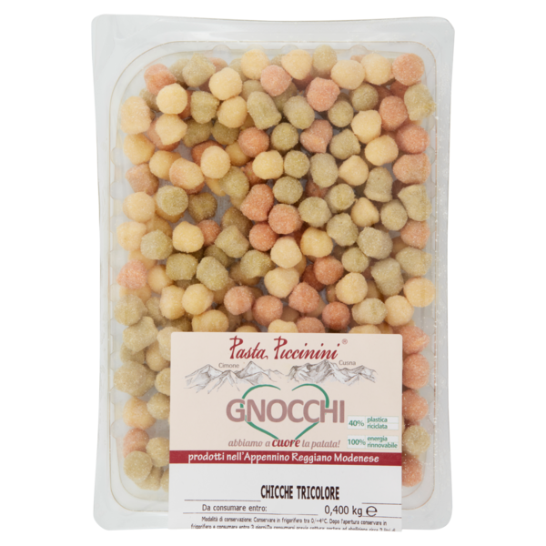 Pasta Piccinini Chicche Tricolore 0,400 kg