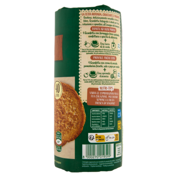 Delverde Granfetta con farina Integrale 40 Fette 300 g