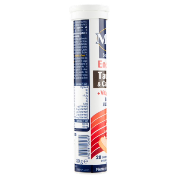 Matt Benessere Energia Taurina & Caffeina +Vit gruppo B 20 compresse effervescenti 80 g