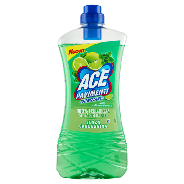 Ace Pavimenti Igienizzante Lime e Menta Piperita Senza Candeggina 1 L