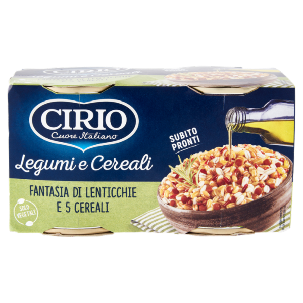 Cirio Legumi e Cereali Fantasia di Lenticchie e 5 Cereali 2 x 200 g