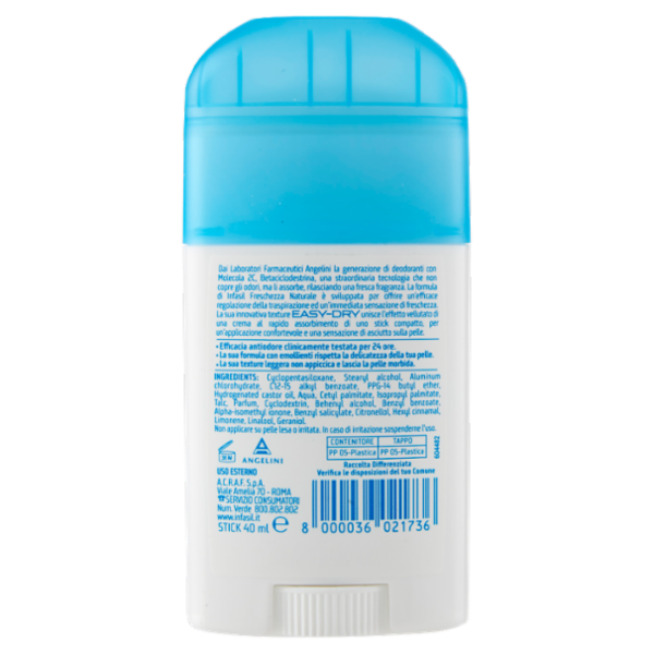 infasil Deostick Freschezza Naturale 40 ml