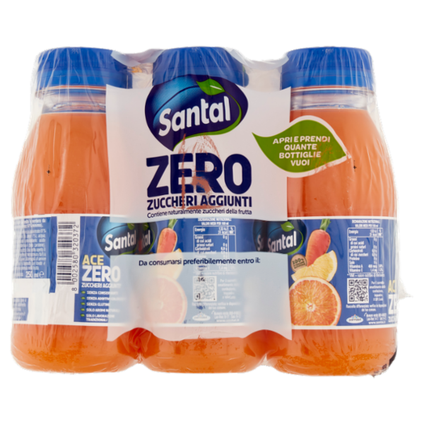 Santal ACE Zero Zuccheri Aggiunti 6 x 250 ml