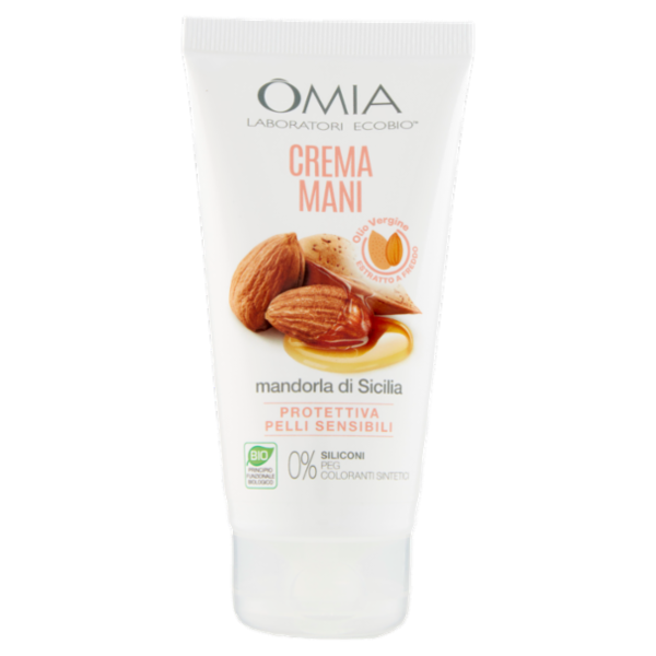 Omia Laboratori Ecobio Crema Mani mandorla di Sicilia Protettiva 75 ml