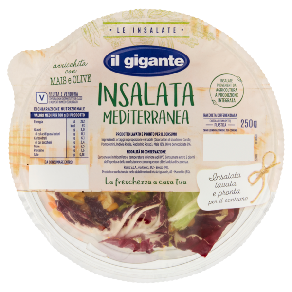 IL GIGANTE le Insalate Insalata Mediterranea 250 g