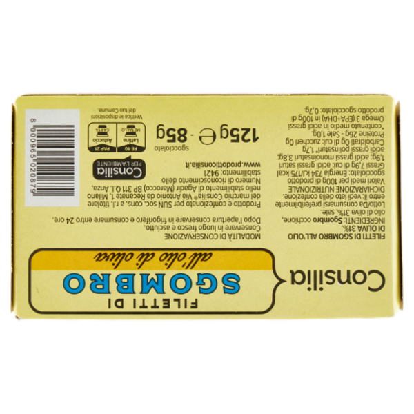 Consilia Filetti di Sgombro all'Olio di Oliva 125 g