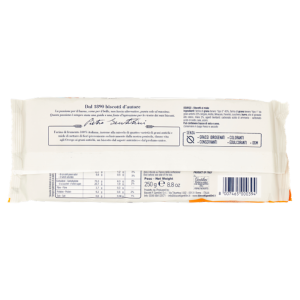 Gentilini Osvego al Miele con Grani Antichi 250 g