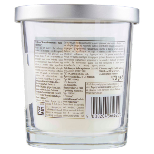 Glade® Aromatherapy Candela Pure Happiness 170g