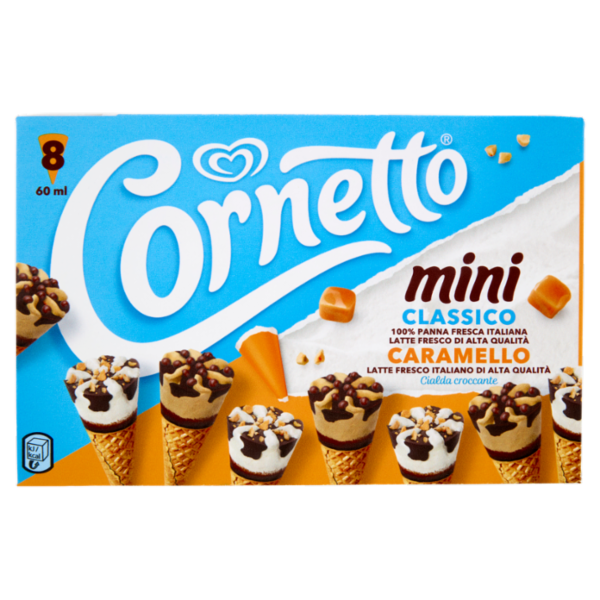 Cornetto Algida mini Classico - Caramello 8 Gelati 288 g