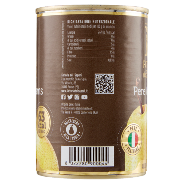 Fattoria dei Sapori Pere Williams allo Sciroppo 420 g