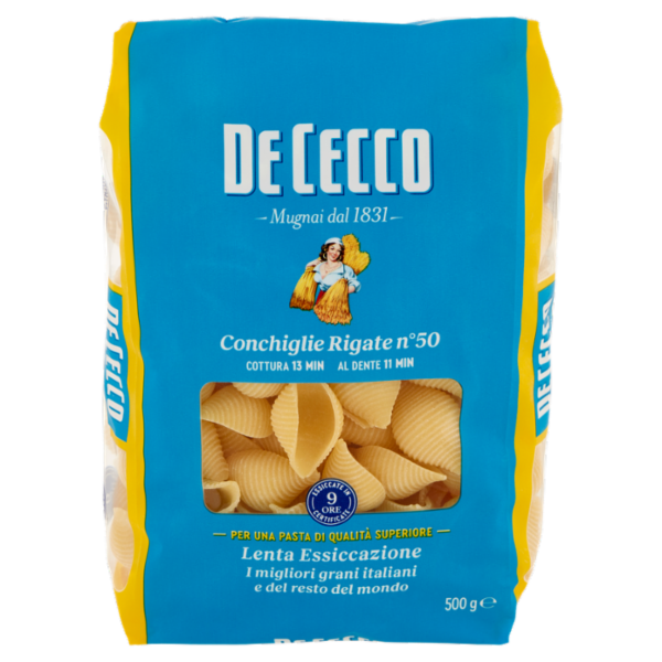 De Cecco Conchiglie Rigate n°50 500 g