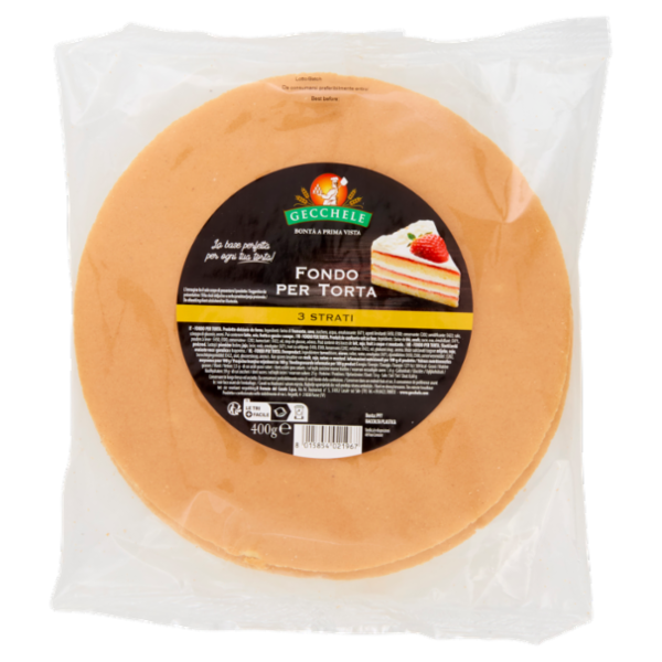 Gecchele Fondo per Torta 3 Strati 400 g