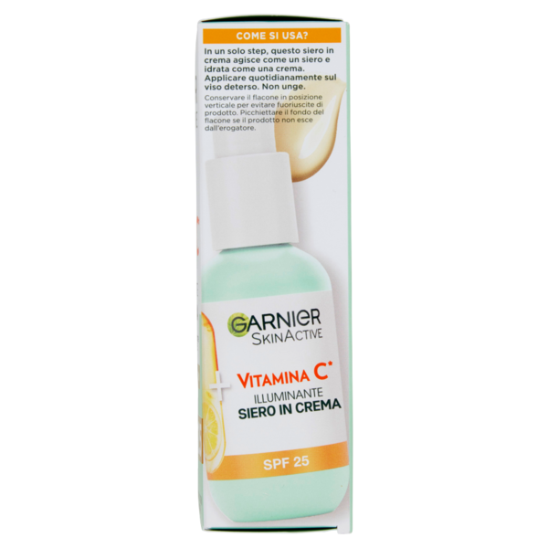 Garnier Siero in Crema Vitamina C, Illuminante e Idratante, Per Pelli Spente e Non Uniformi, 50ml