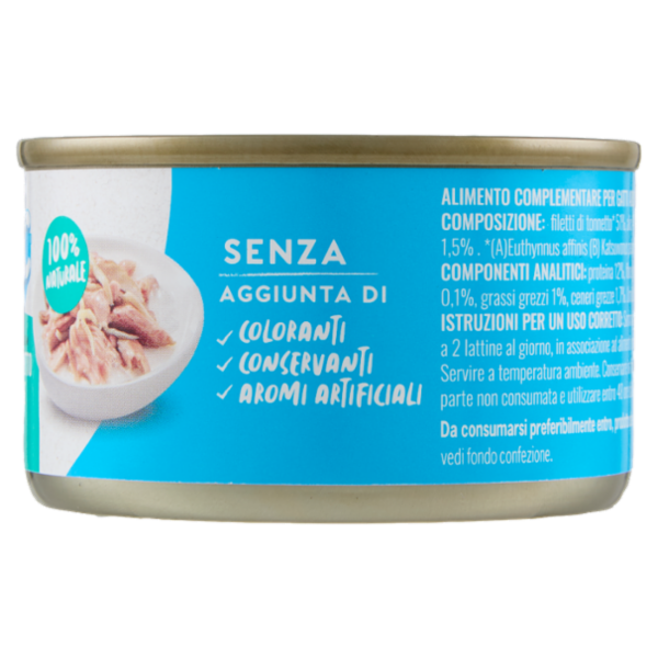 ADoC For Cats Naturally Premium Filetti di Tonnetto con Alicette in Gelatina 85 g