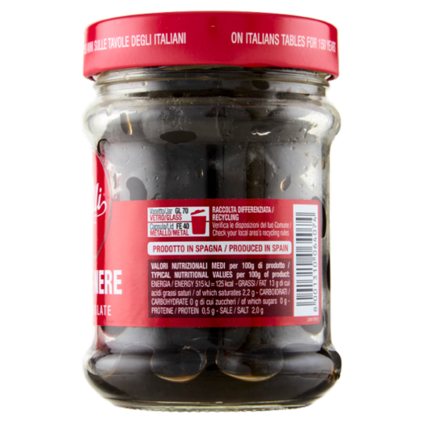 Polli Olive Nere Denocciolate 130 g