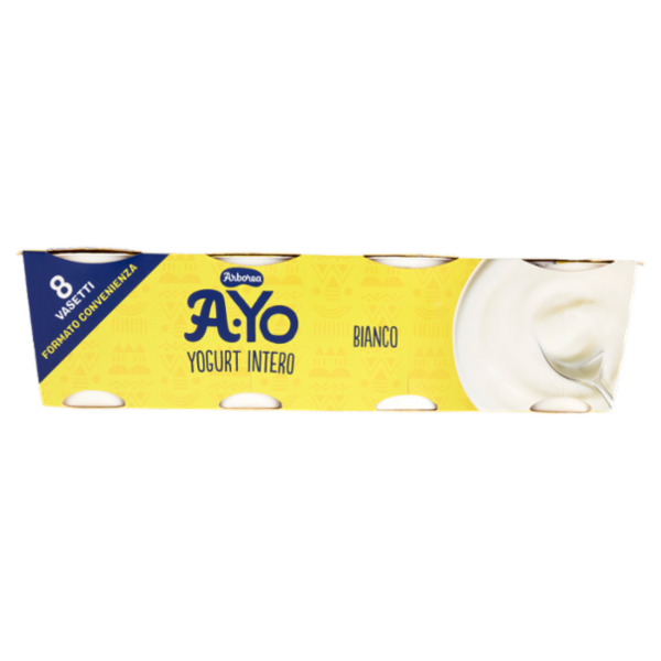 Arborea A-Yo Yogurt Intero Bianco 8 x 125 g