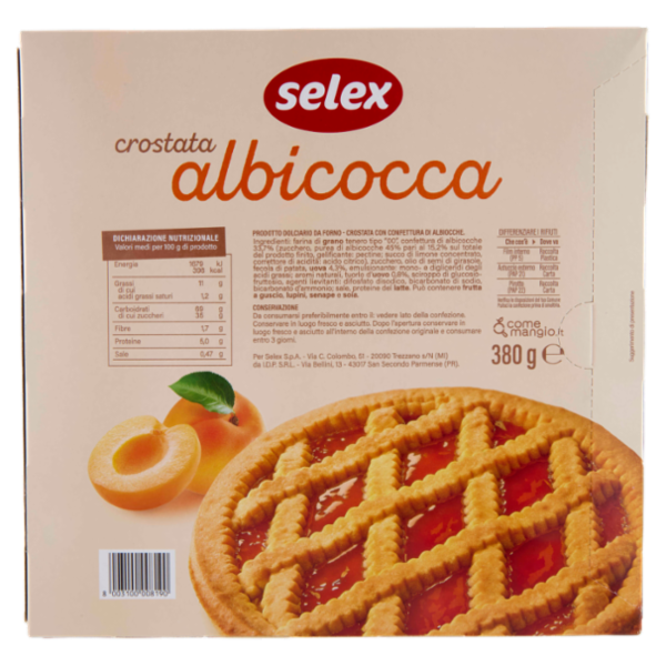 Selex Crostata all'Albicocca 380 g