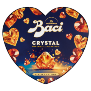 BACI PERUGINA Crystal Cioccolatini Fondenti All'Arancia Scatola Cuore San Valentino 87,5g